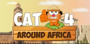 Играть флеш игру Кот 4 Вокруг Африки