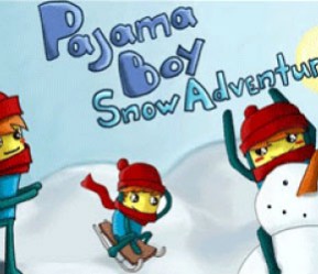 Играть флеш игру Pajama boy Snow adventure