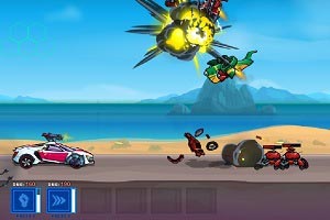 Флеш игра Robo Racing 2 - pic