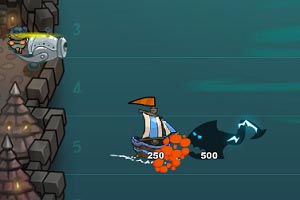 Флеш игра Ships vs Sea Monsters - pic