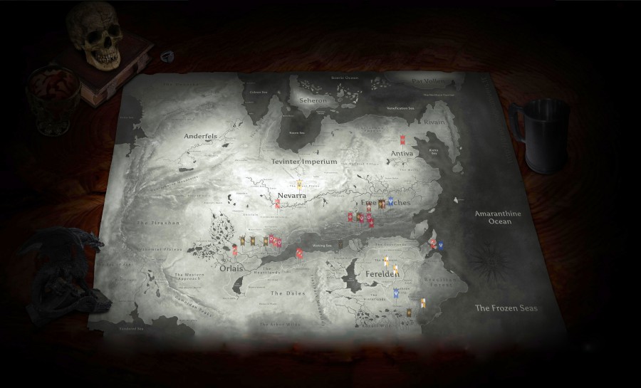 Полная карта мира в игре dragon age инквизиция