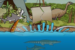 Флеш игра Доисторическая акула - pic