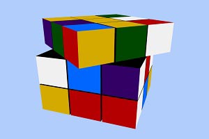 Флеш игра Кубик Рубика 3D - pic