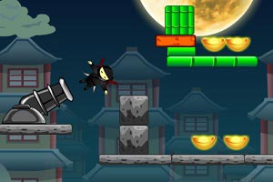 Флеш игра Пушечный выстрел ниндзя - pic